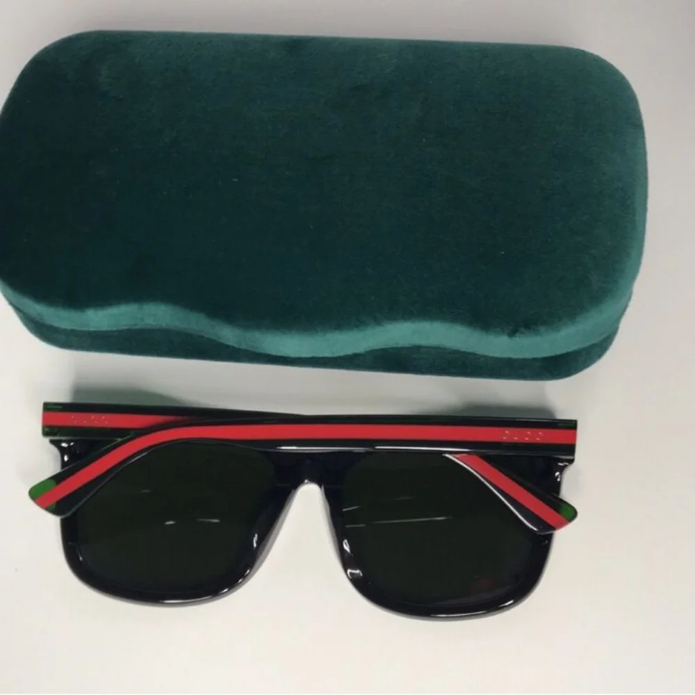 - 💯 - Authentic New Gucci GG0057SK 002 56 GG0057SK Unisex Sunglasses